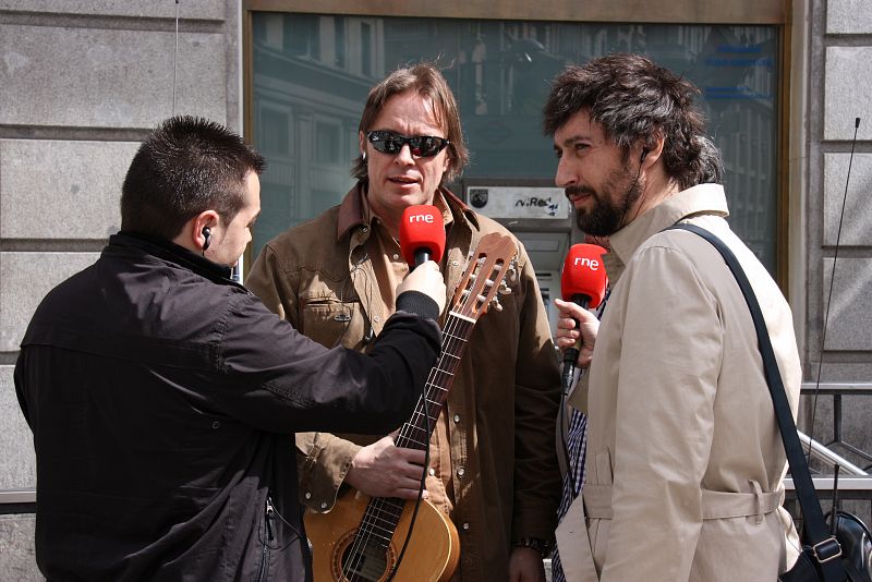 Toni Garrido y Tom Kallene.