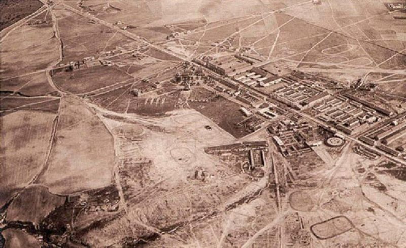 Vista aérea del barrio de Campamento (1930)