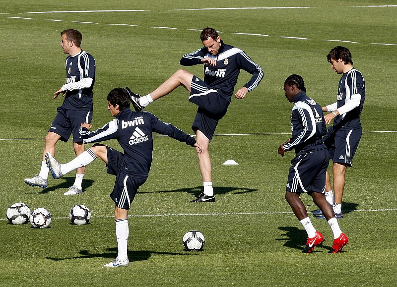 Los jugadores del Real Madrid en la Ciudad Deportiva de Valdebebas