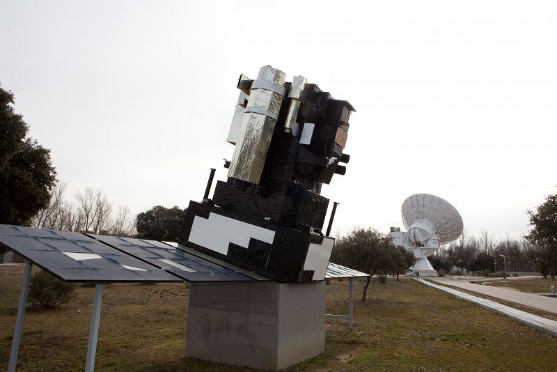 En el ESAC hay maquetas de algunos satélites. Para el exterior reservan las copias más grandes y algunas a tamaño real.