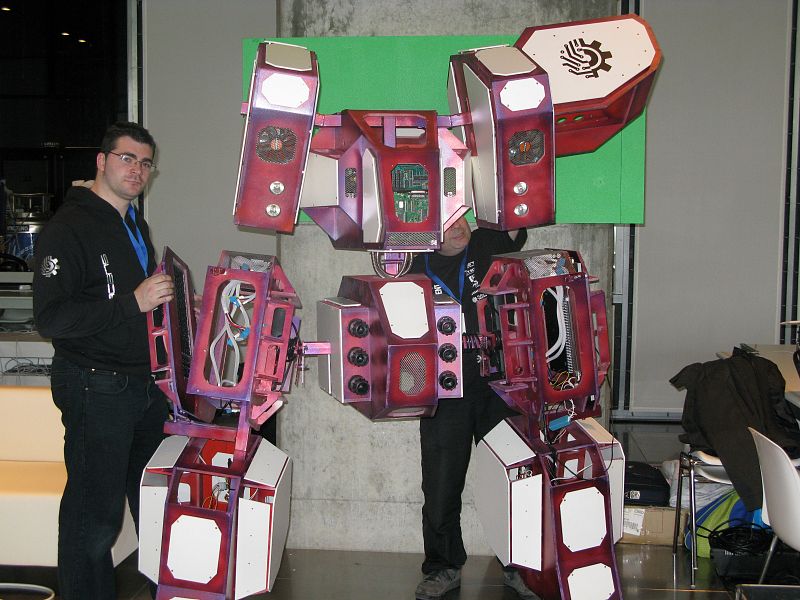 Uno de los robots que está presente en la Campus Party Europa.
