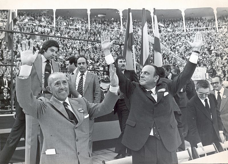 Fraga y Arias Navarro en 1977