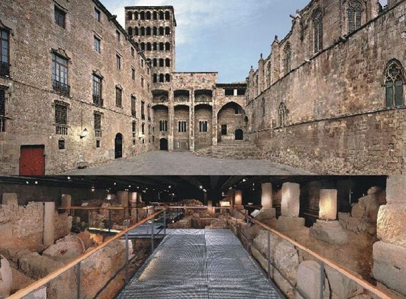 Yacimiento en la Plaza del Rey