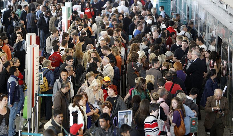 El tren se ha convertido en la gran alternativa ante la falta de vuelos.