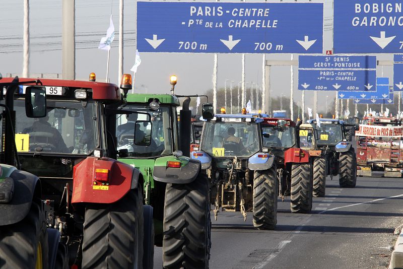 Protestas de los agricultores franceses