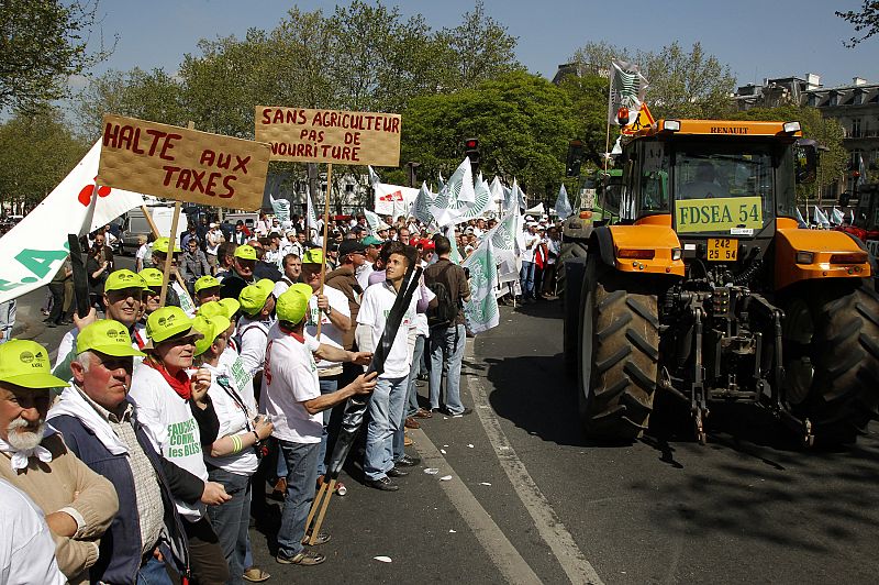 Tractorada en París