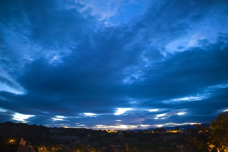 Espectacular anochecer en Cieza (Murcia)