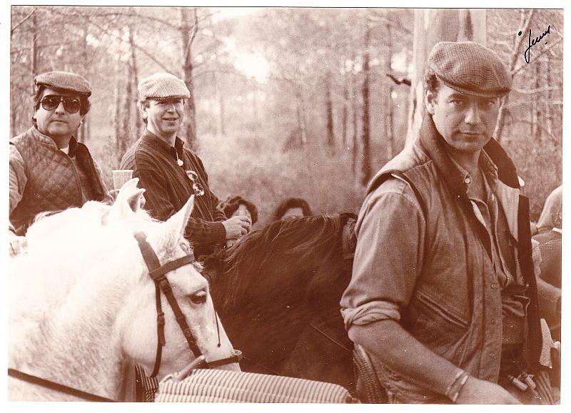 Bertín con sus amigos.