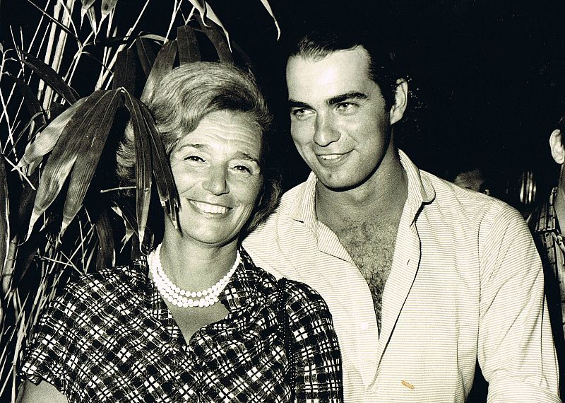 Bertín Osborne con su madre.