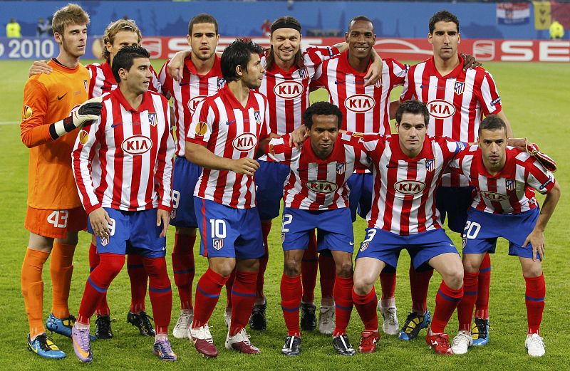 Once titular del Atlético de Madrid.