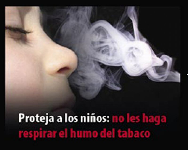 Se recuerda también a los adultos que tienen que proteger a los niños del humo del tabaco.