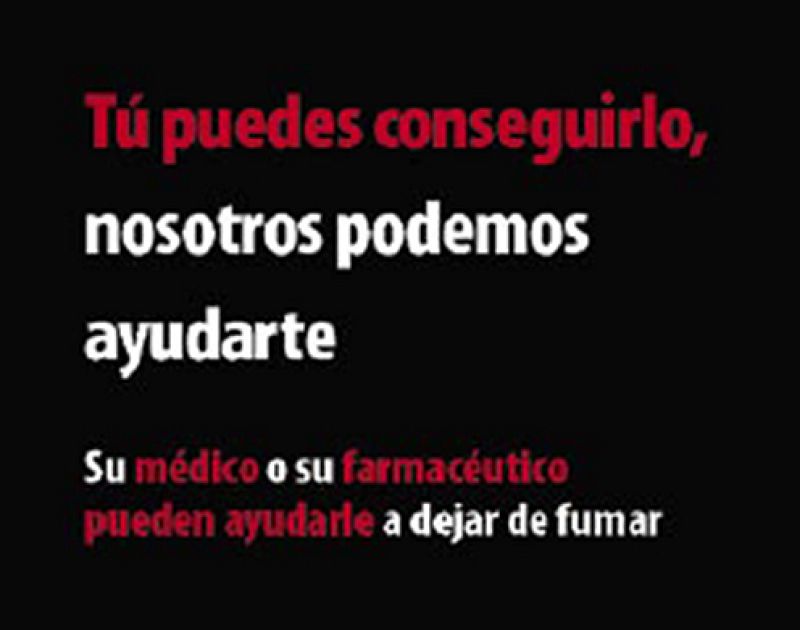 Se recuerda al fumador que puede pedir ayuda para dejar de fumar.