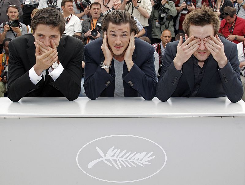 Cast members pose during a photocall for the film "La Princesse de Montpensier" by director Tavernier at the 63rd Cannes Film Festival