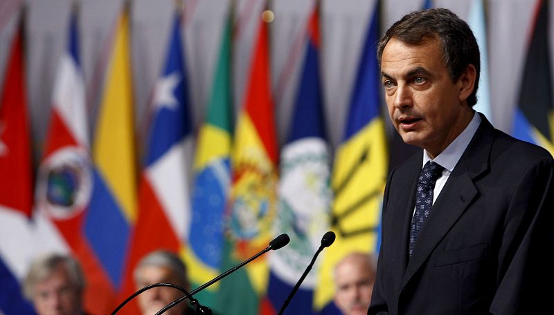 El presidente del Gobierno, José Luis Rodríguez Zapatero, durante su intervención.