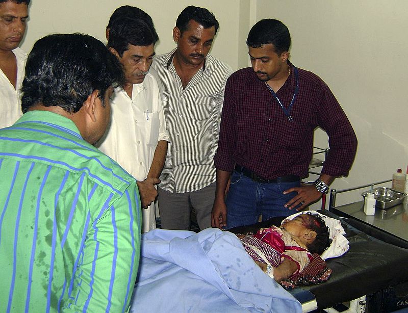 A child who was rescued from the wreckage of the crashed Air India Express passenger plane lies in a hospital in Mangalore