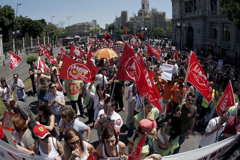 MANIFESTACIÓN DE LOS TRABAJADORES DE MARSANS EN MADRID