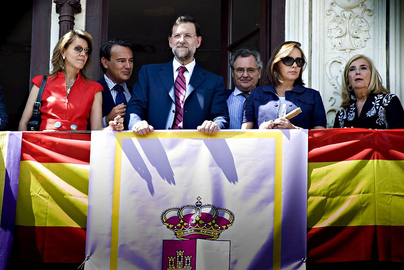 Rajoy y Cospedal asisten a la procesión del Corpus en Toledo