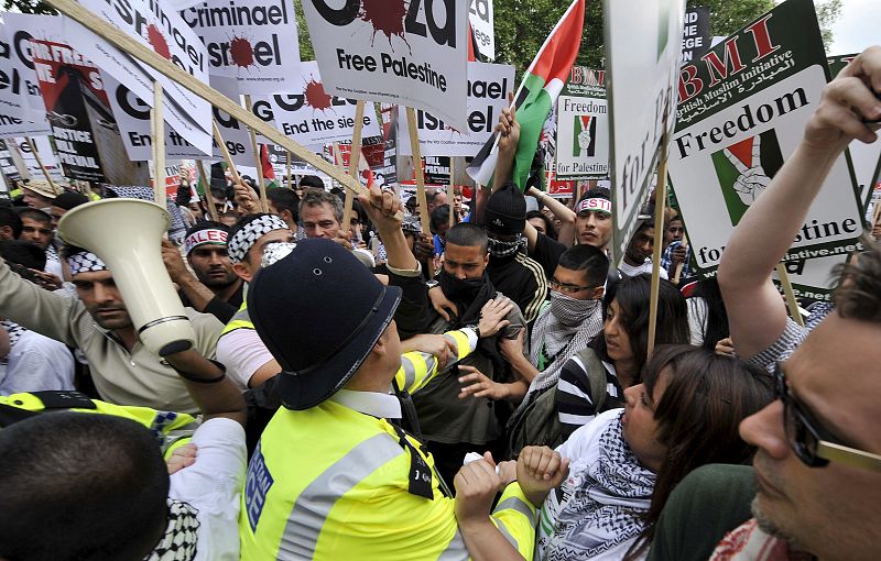 PROTESTA CONTRA ISRAEL EN LONDRES