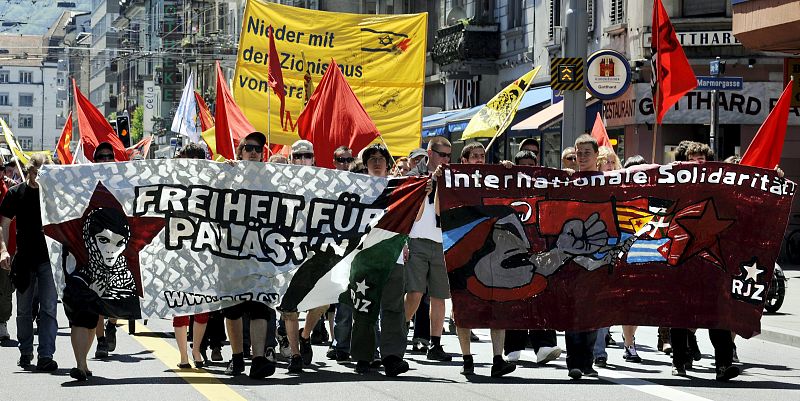 PROTESTA CONTRA ISRAEL EN ZURICH