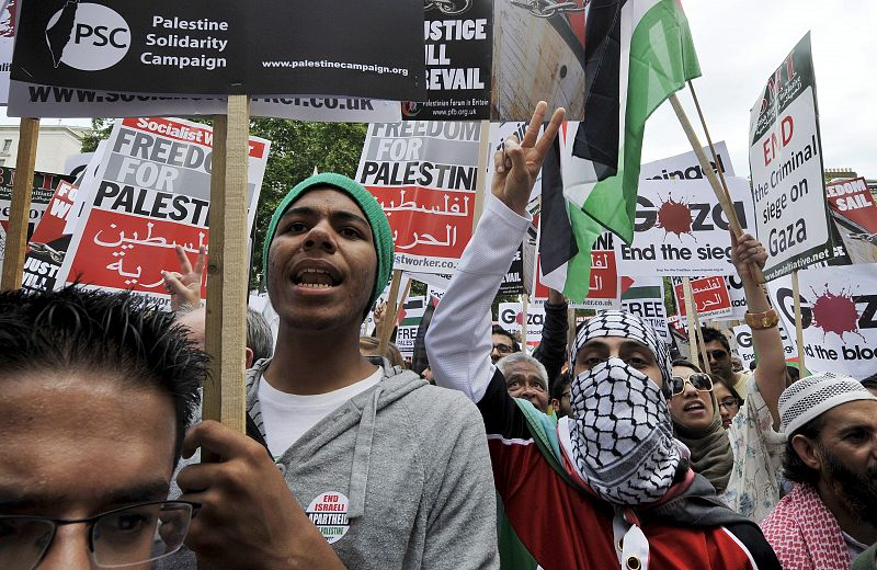 PROTESTA CONTRA ISRAEL EN LONDRES