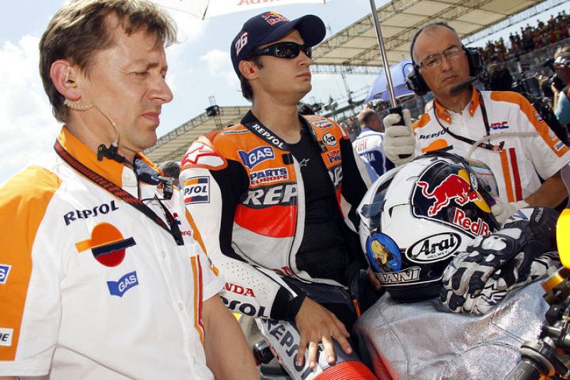 Dani concentrado antes de la salida.