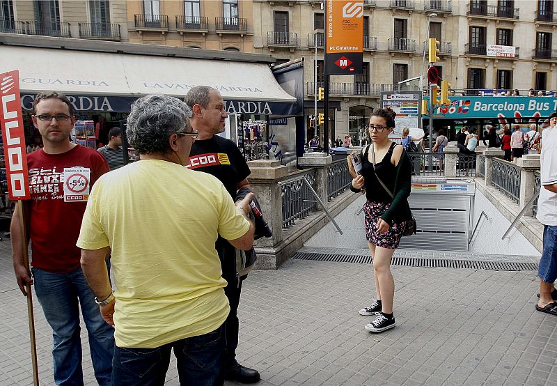 HUELGA FUNCIONARIOS DE FERROCARRILES DE LA GENERALITAT