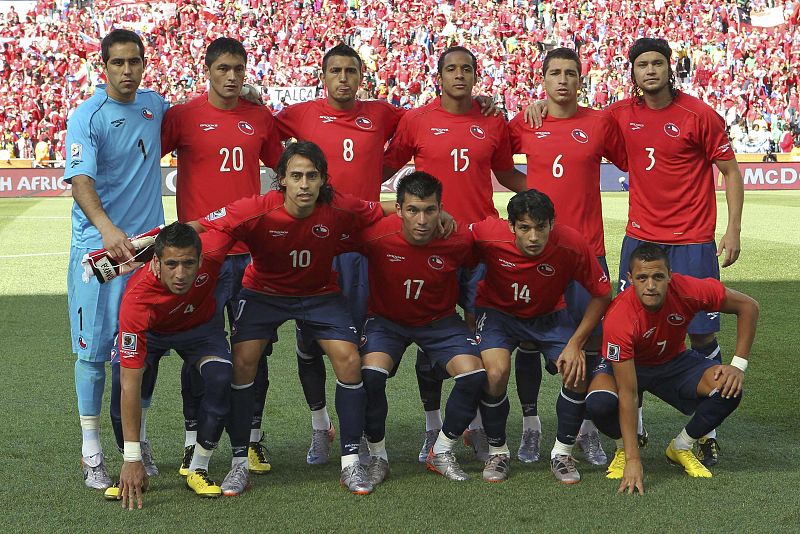 11 inicial chileno que debutó en el Mundial 2010.