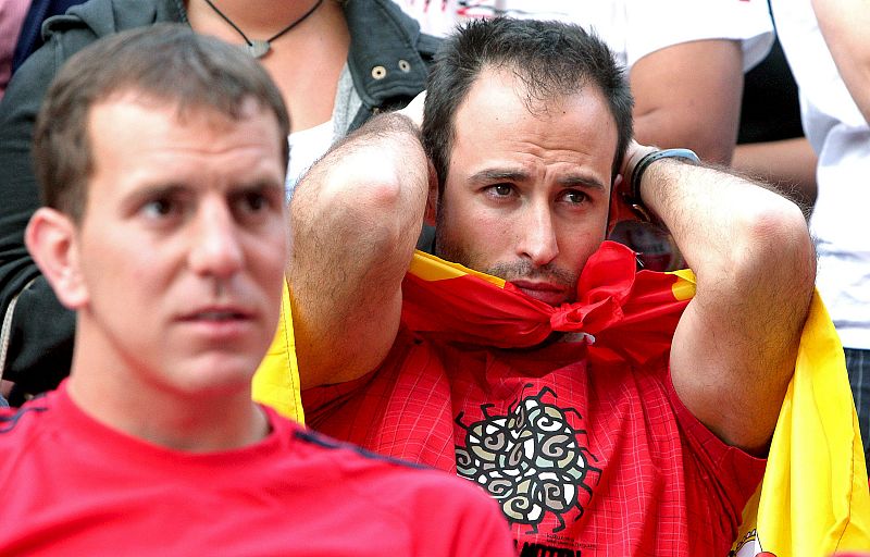 AMBIENTE EN VALENCIA DURANTE EL PARTIDO ESPAÑA-SUIZA