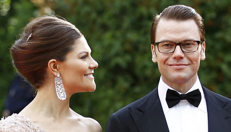 Victoria de Suecia y su prometido