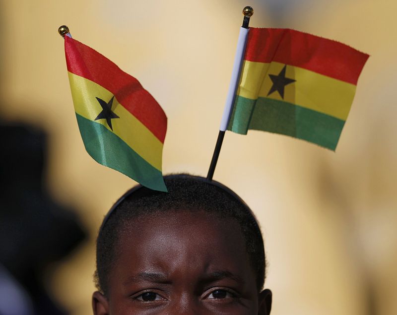 La afición de Ghana reflejaba la desolación por el gol de Australia.