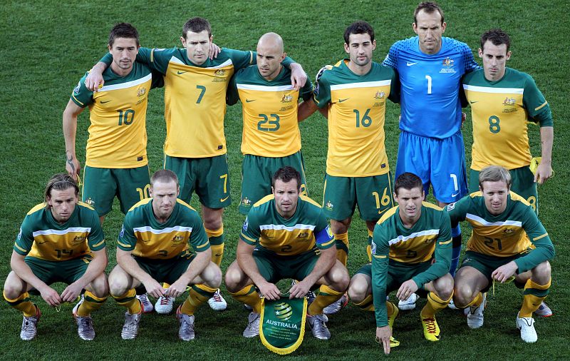 Estos son los once de Australia, aunque luego se quedaron en diez