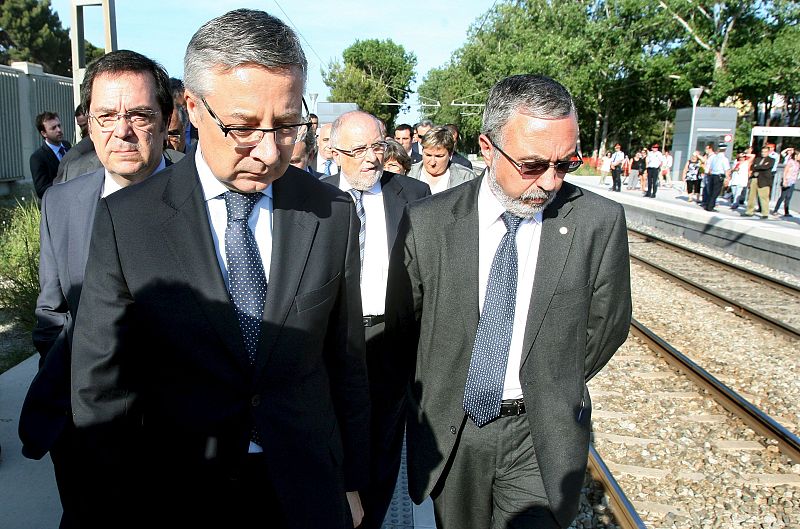 JOSÉ BLANCO VISITA ESTACIÓN DE CASTELLDEFELS TRAS EL ACCIDENTE