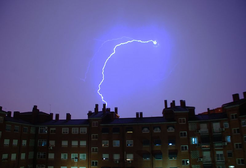 Tormenta eléctrica sobre Madrid