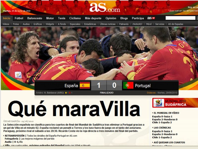 El "guaje" fue el protagonista en la edición digital de As nada más acabar el choque