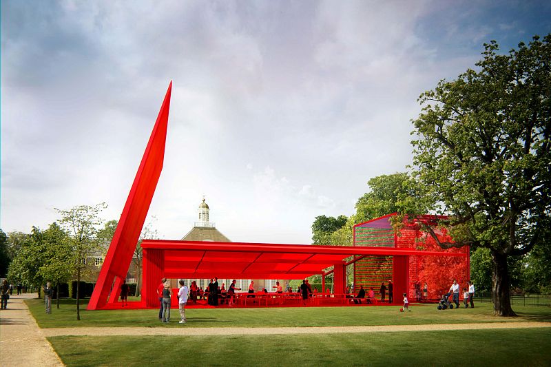 JEAN NOUVEL CREA UN CÁLIDO Y SENSUAL PABELLÓN ROJO PARA LA GALERÍA SERPENTINE