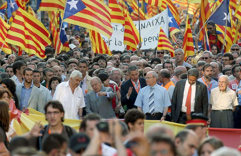 Manifestación en Barcelona a favor del Estatut