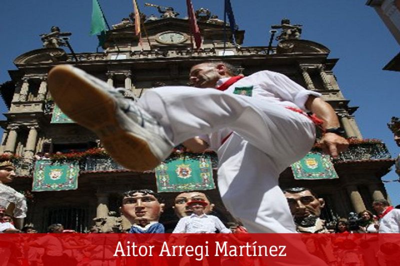 Homenaje que rindió el Ayuntamiento de Pamplona a los San Fermines