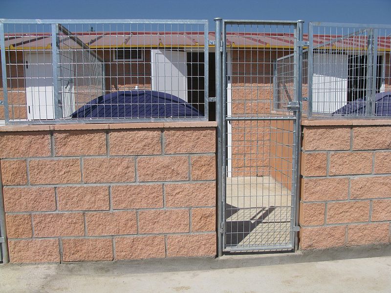 Uno de los chalets individuales de Chuchilandia residencia canina