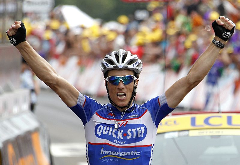 El francés Sylvain Chavanel fue protagonista con su combatividad, premiada con el triunfo en la séptima etapa, con meta en Station des Rousses.