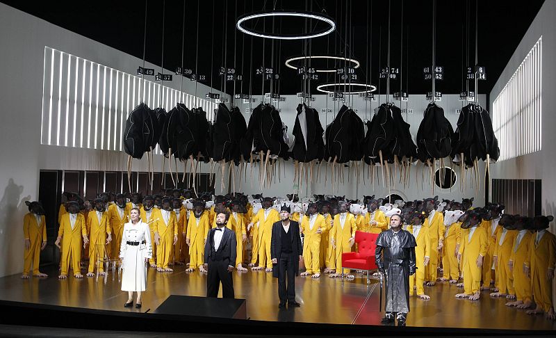 La escenografía del 'Lohengrim' que inauguró el Festival de Bayreuth