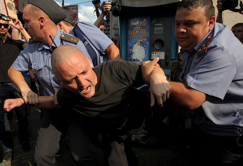 PROTESTA CONTRA EL PRIMER MINISTRO RUSO VLADIMIR PUTIN