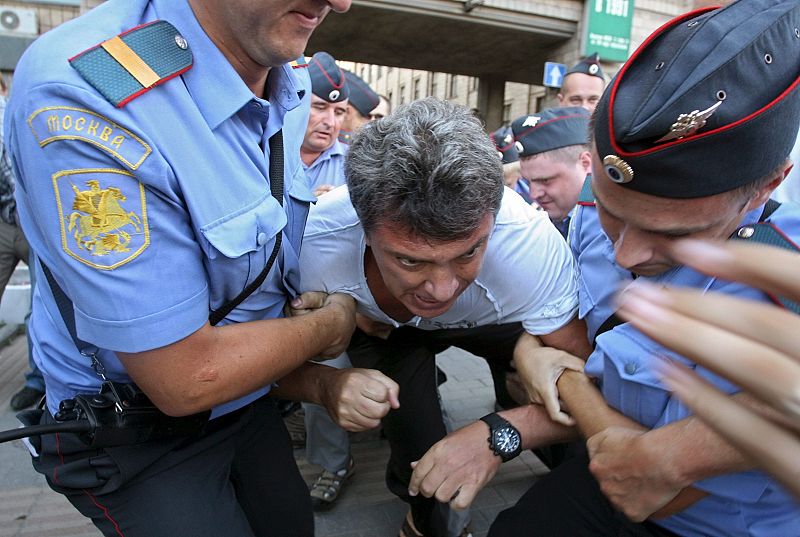 PROTESTA CONTRA EL PRIMER MINISTRO RUSO VLADIMIR PUTIN