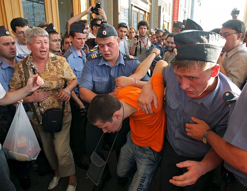 PROTESTA CONTRA EL PRIMER MINISTRO RUSO VLADIMIR PUTIN