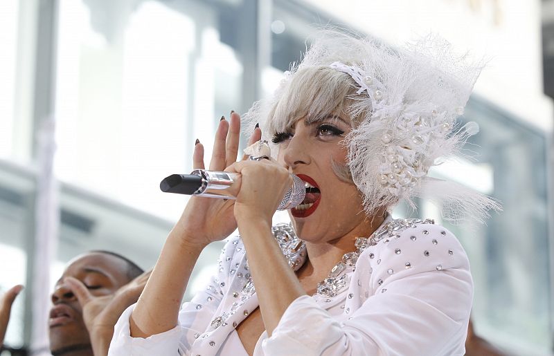 Lady Gaga da un concierto en Nueva York