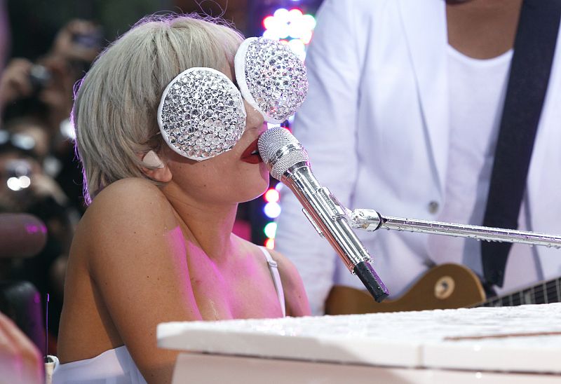 Lady Gaga da un concierto en Nueva York