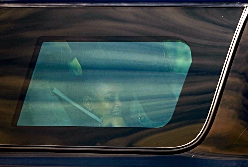 Sasha, la hija del presidente y la primera dama de Estados Unidos a su llegada al Hotel Villa Padierna donde pasará unos días de vacaciones con su madre