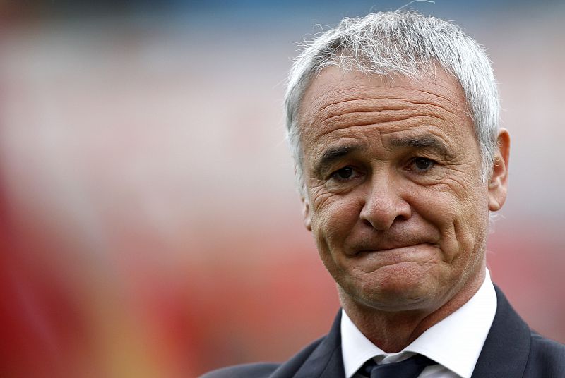 AS Roma's coach Ranieri looks on before the start of their Italian Serie A soccer match against Parma at the Tardini stadium in Parma