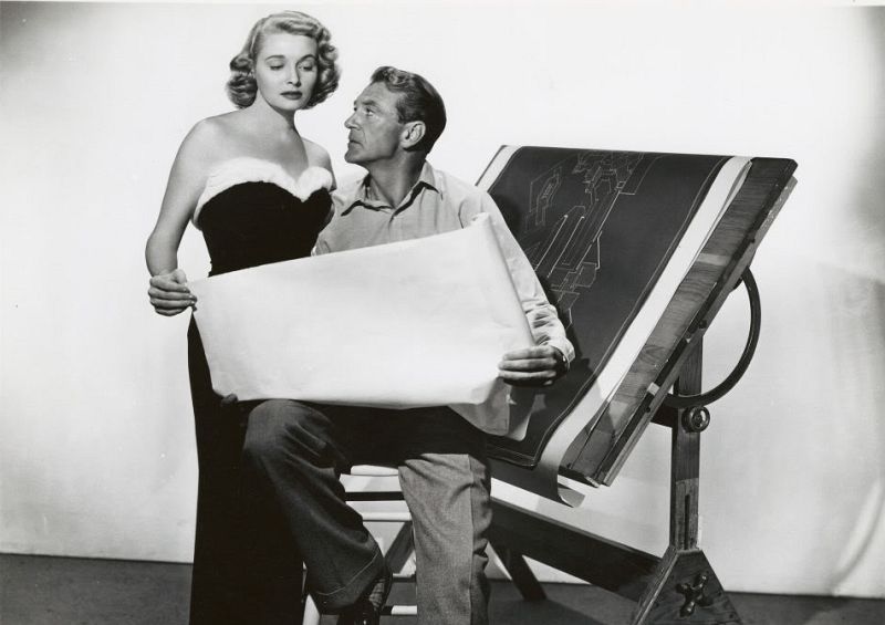 Patricia Neal y Gary Cooper, en 'El manantial', de King Vidor