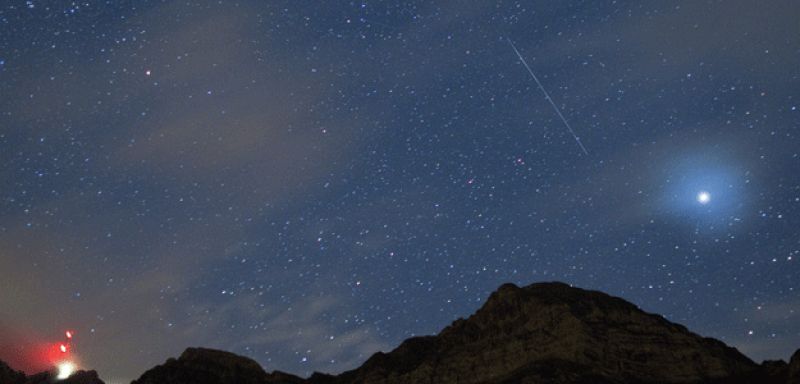 Perseida en el cielo de Zuiza