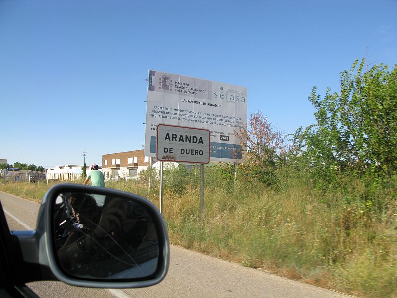 Llegamos a Aranda de Duero el jueves 12 de agosto...